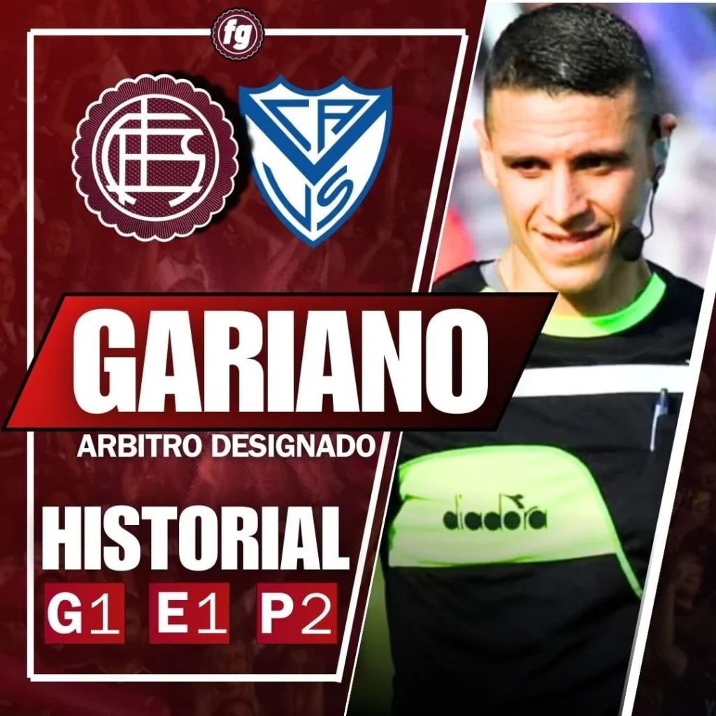 Andrés Gariano Lanús Vélez árbitro