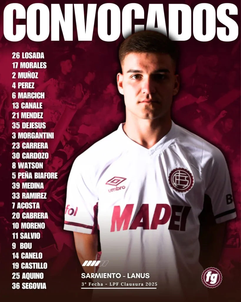 Convocados ante Sarmiento