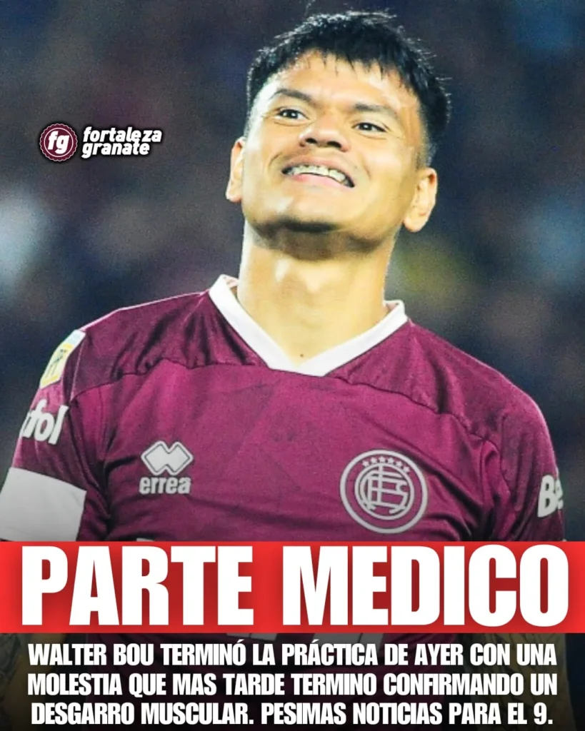 Walter Bou lesionado