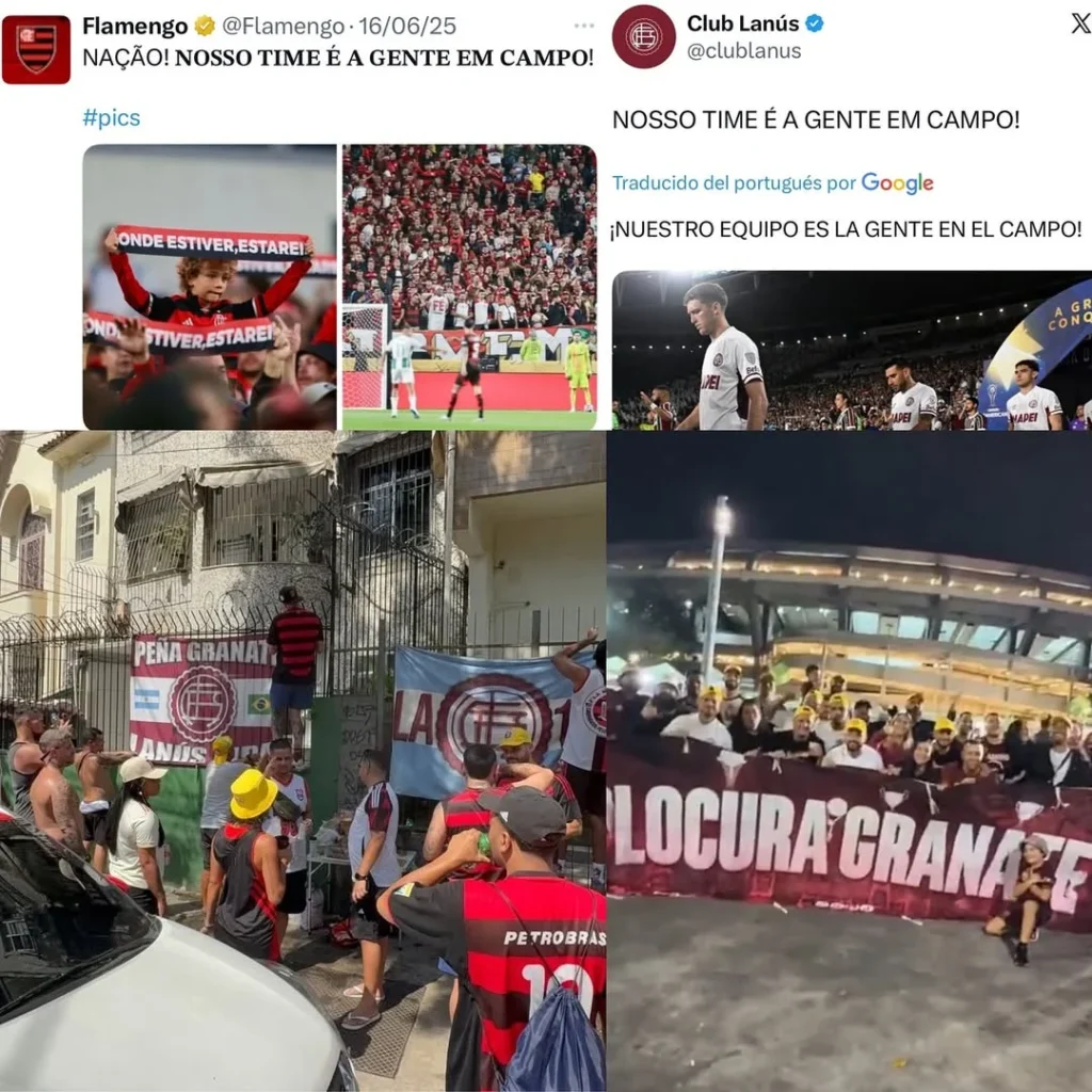 Amistad Lanús Flamengo