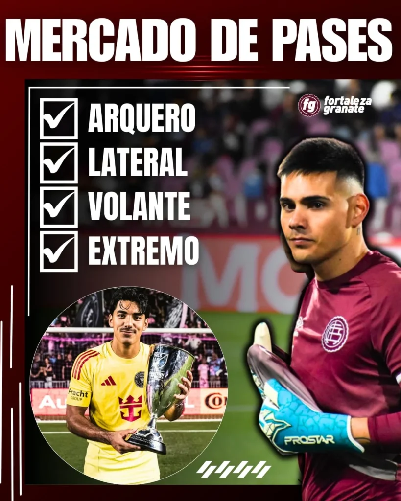 Lanús mercado de pases puestos a reforzar