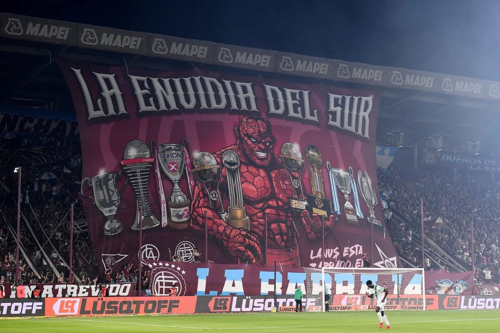Telón la envidia del sur Lanús Banfield