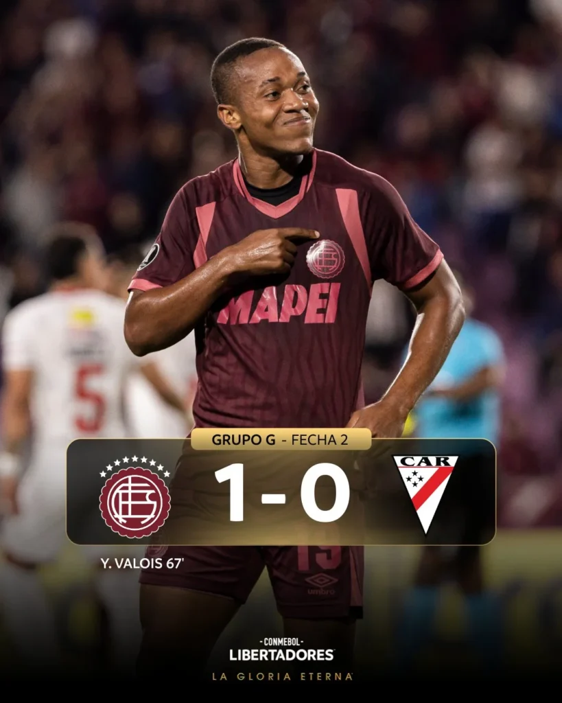 Yoshan Valois Lanús 1 Always Ready 0