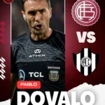 Pablo Dóvalo árbitro Lanús Central Córdoba