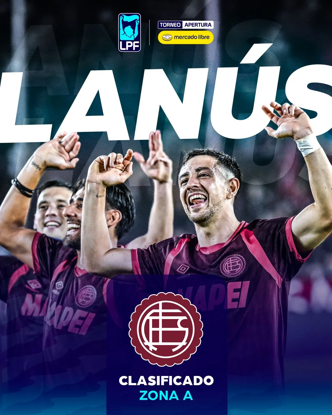 Lanús clasificado a los playoffs del Torneo Apertura