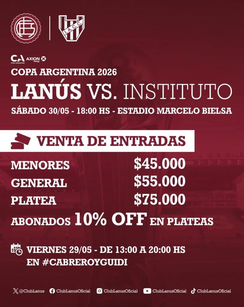 Entradas sueltas a Rosario
