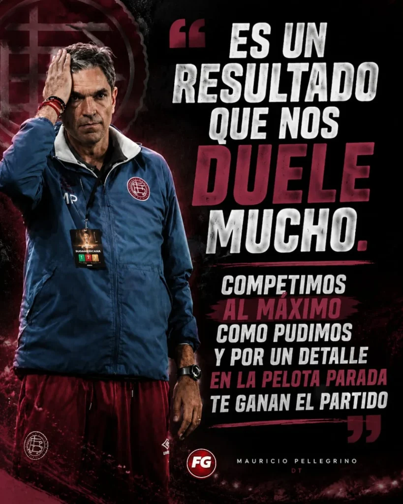 Mauricio Pellegrino Liga de Quito 2 Lanús 0
