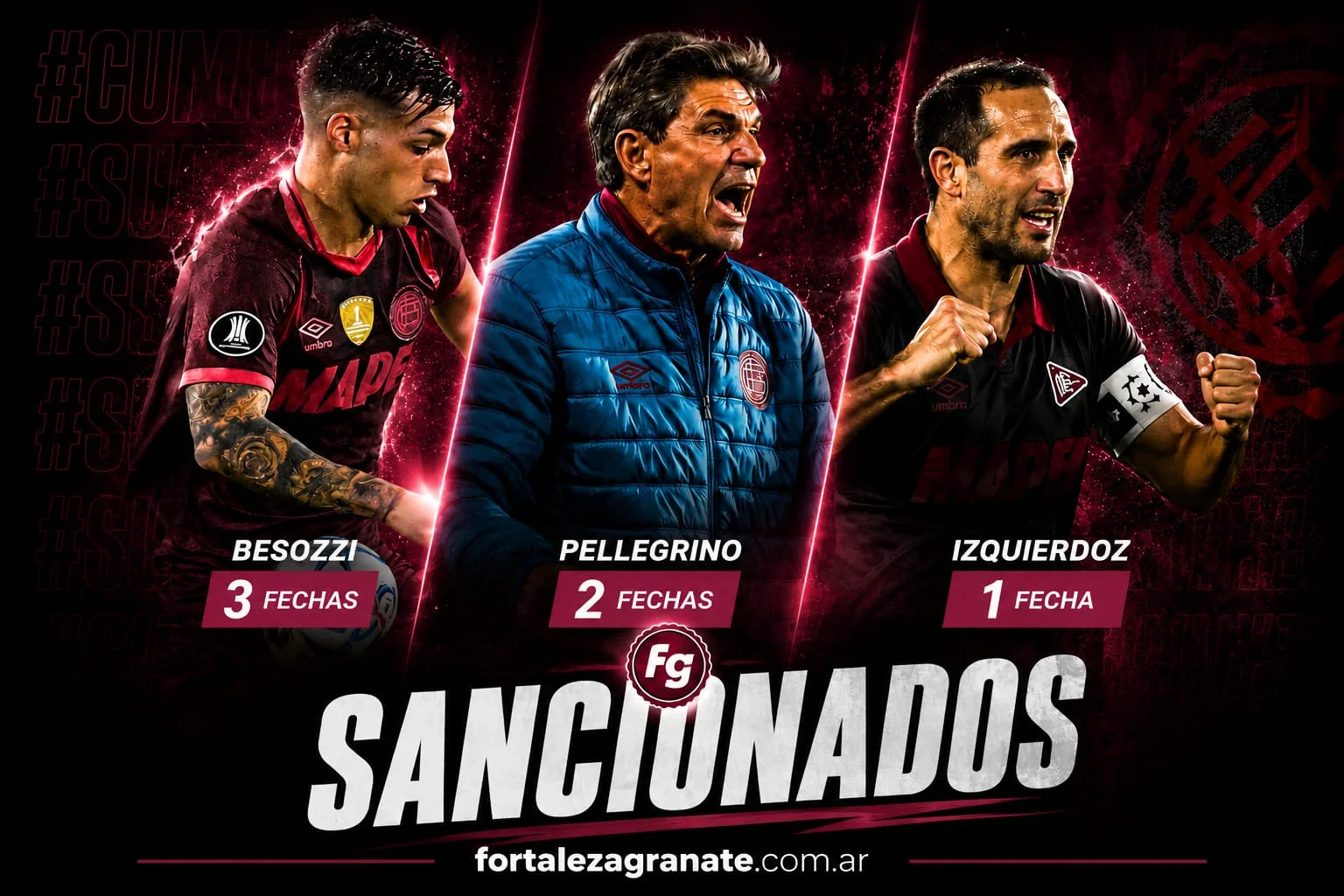 Sanciones de Copa Argentina: Tres fechas para Lucas Besozzi