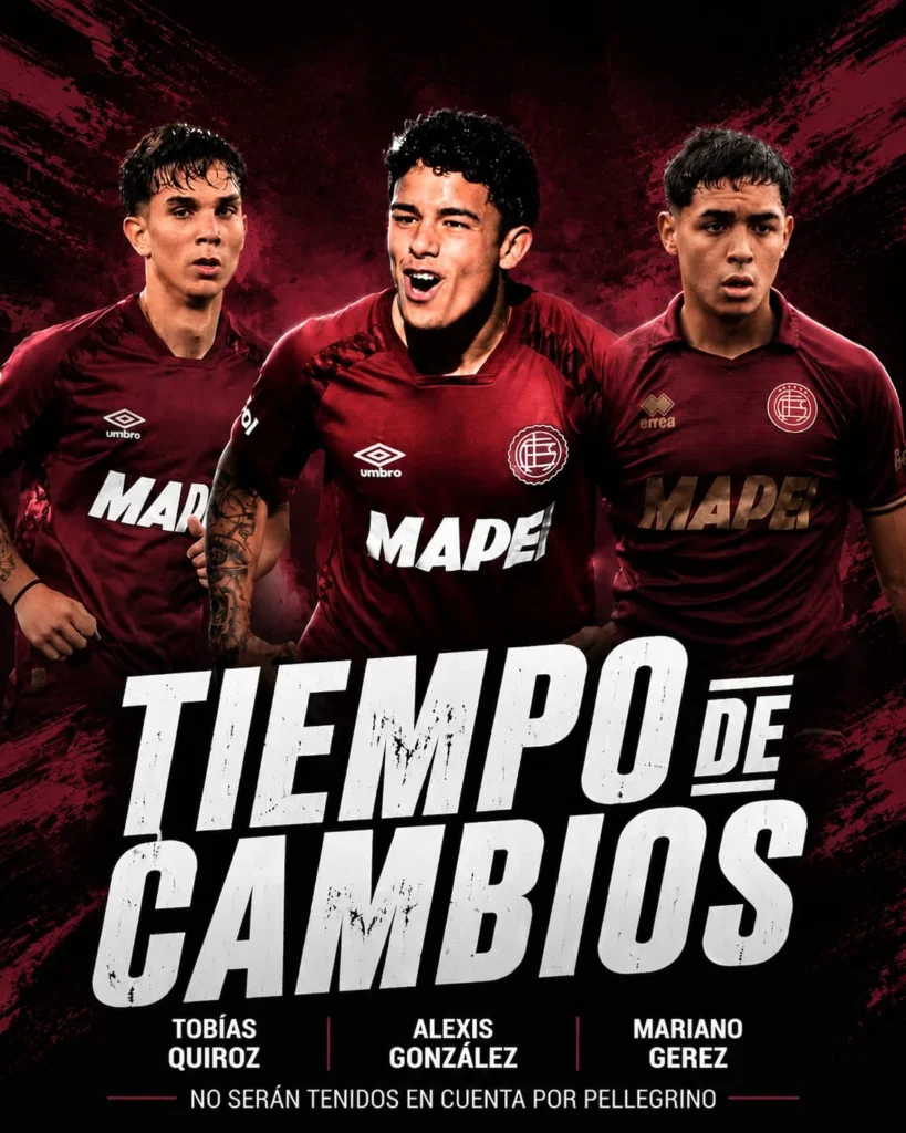 Salidas Tobías Quiroz, Mariano Gerez y Alexis González