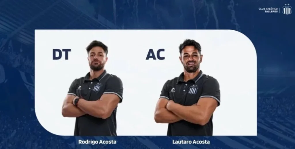 Lautaro Acosta con Rodrigo en Reserva de Talleres