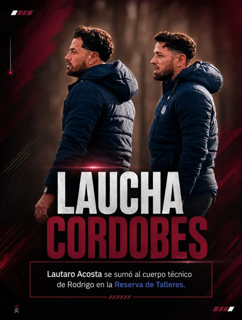 Lautaro Acosta con Rodrigo en Reserva de Talleres