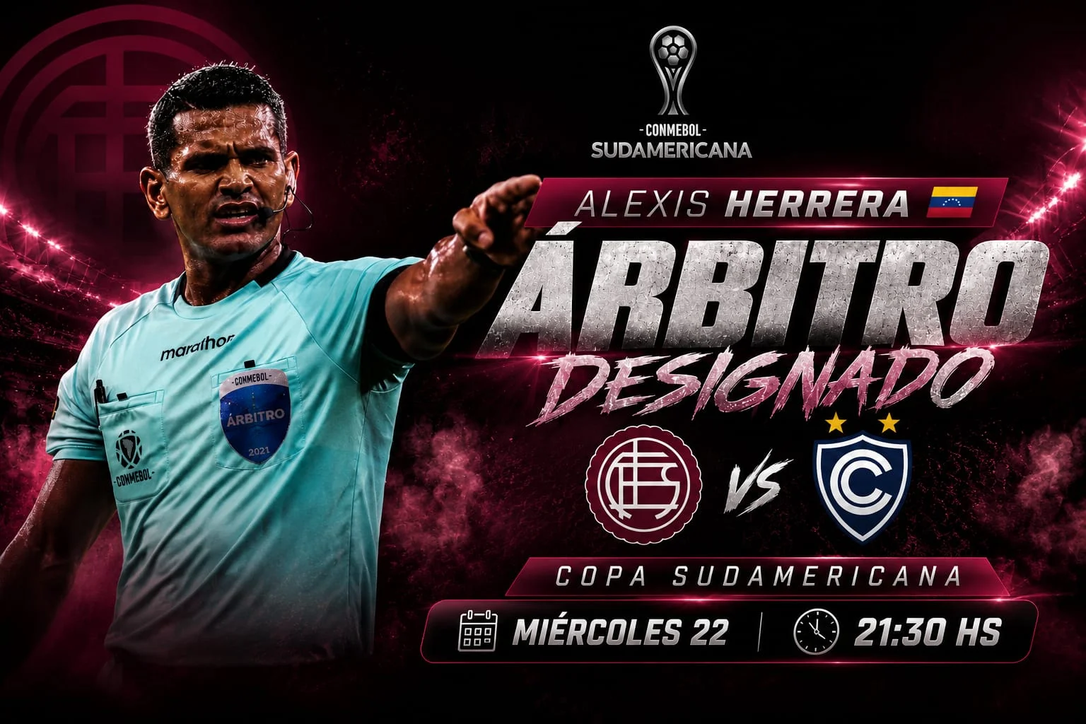 Alexis Herrera árbitro vs. Cienciano