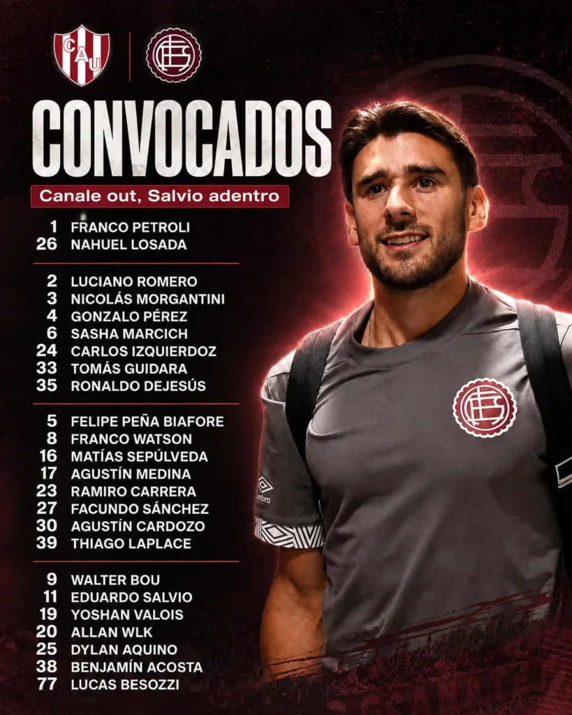 Convocados Unión Lanús