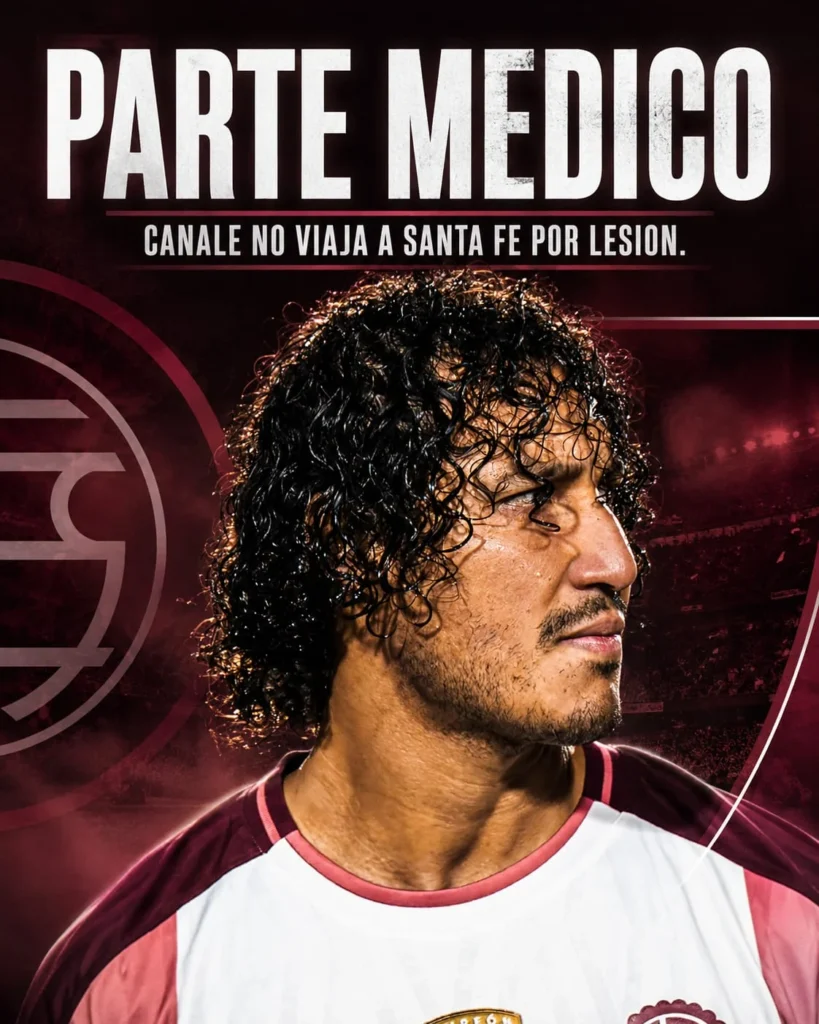 José Canale lesión parte médico
