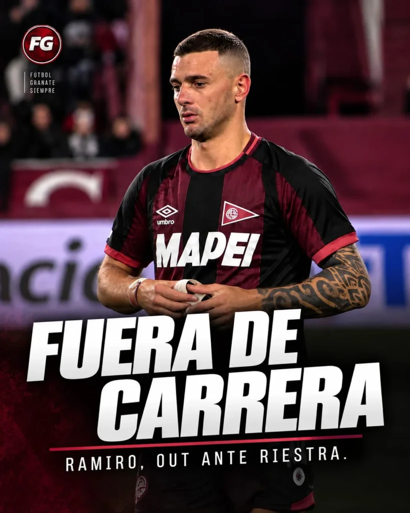 Ramiro Carrera lesión