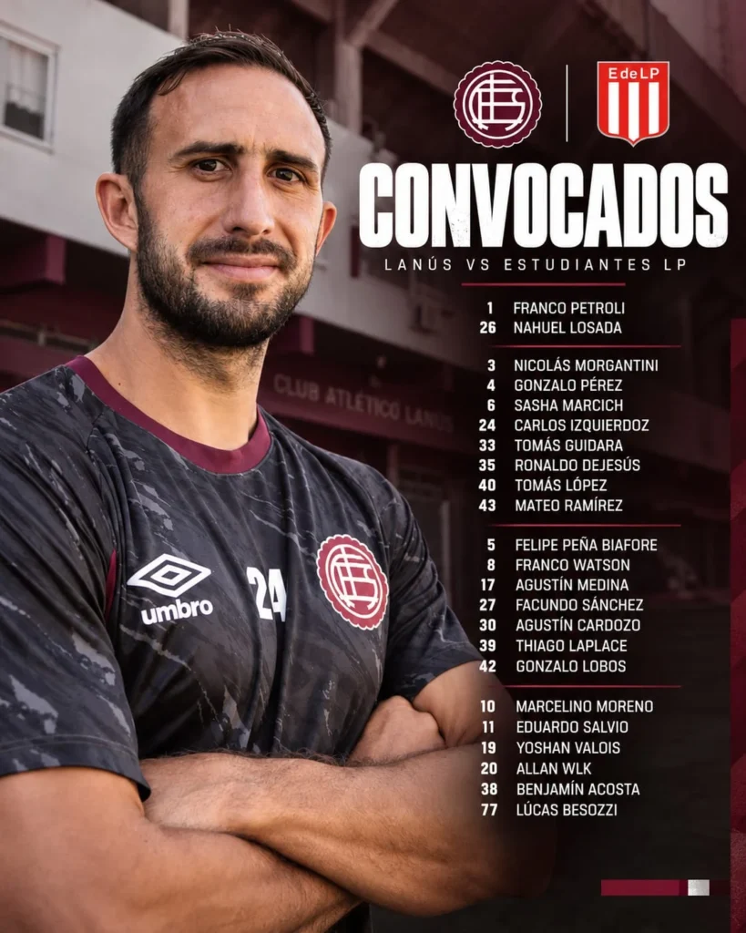 Izquierdoz convocados Estudiantes