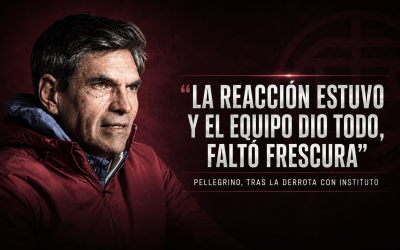 “La reacción estuvo y el equipo dio todo, faltó frescura”
