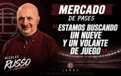 Russo: «Estamos buscando un ‘9’ y un volante creativo»