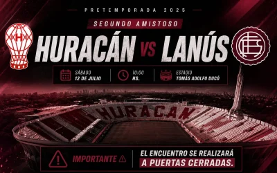 Segundo amistoso: el sábado ante Huracán, a puertas cerradas