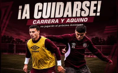 A cuidarse: Carrera y Aquino no jugarán el próximo amistoso